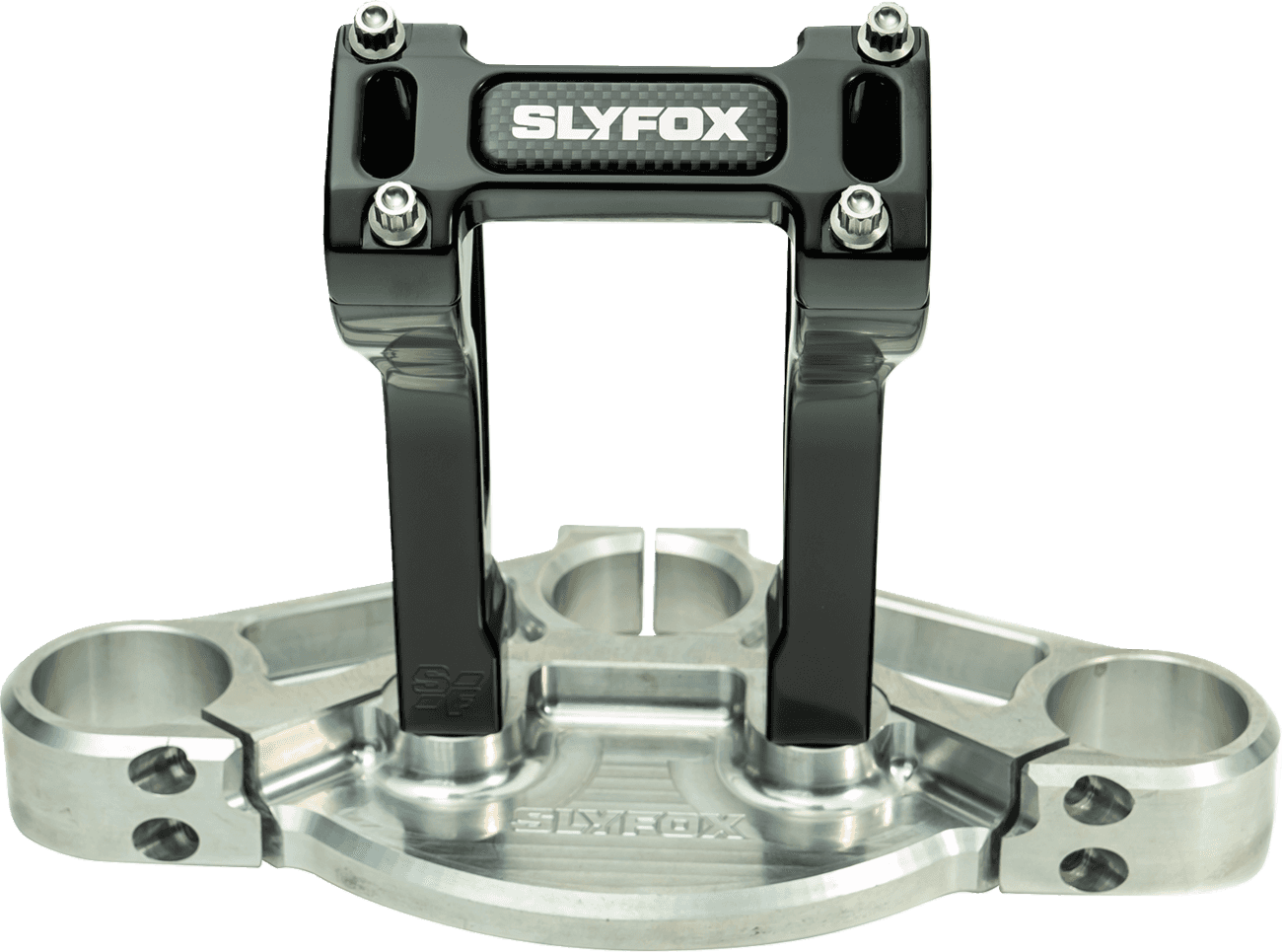 SLYFOX 06021529 Handlebar Riser Kit - Pullback - 1" Clamping - 6" Rise - Black