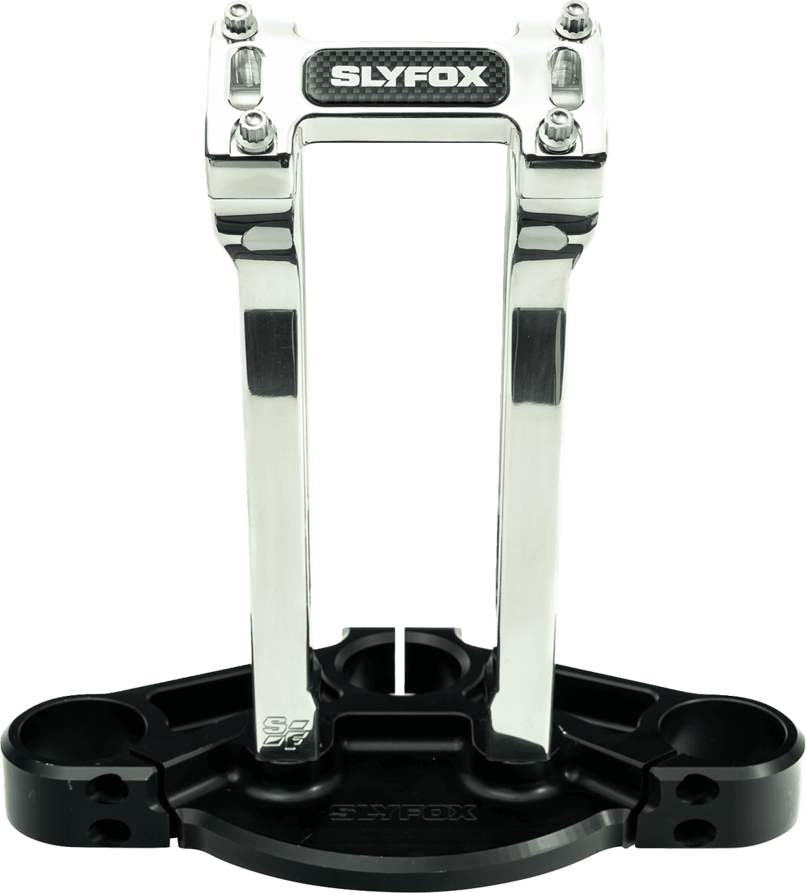 SLYFOX 06021534 Handlebar Riser Kit - Pullback - 1" Clamping - 10" Rise - Raw
