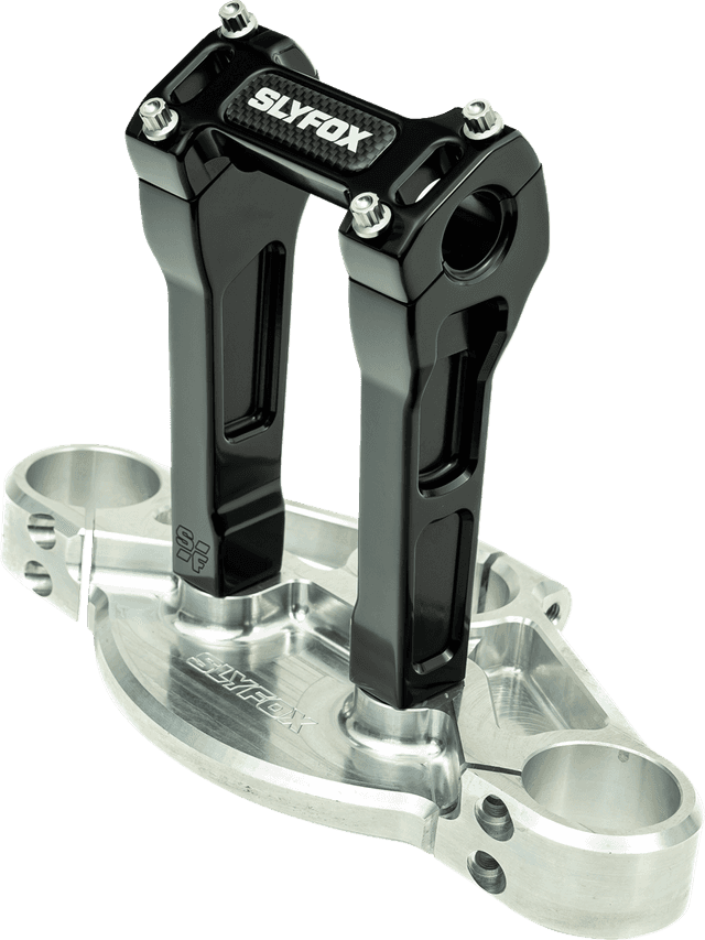 SLYFOX 06021535 Handlebar Riser Kit - Straight - 1-1/8" Clamping - 6" Rise - Black — image 2 of 2