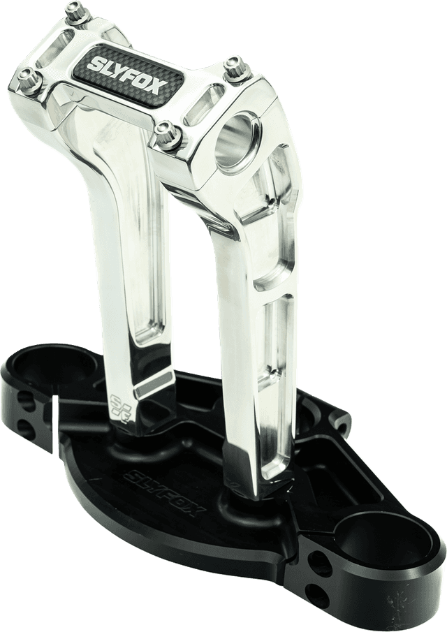 SLYFOX 06021544 Handlebar Riser Kit - Pullback - 1-1/8" Clamping - 8" Rise - Raw — image 2 of 2