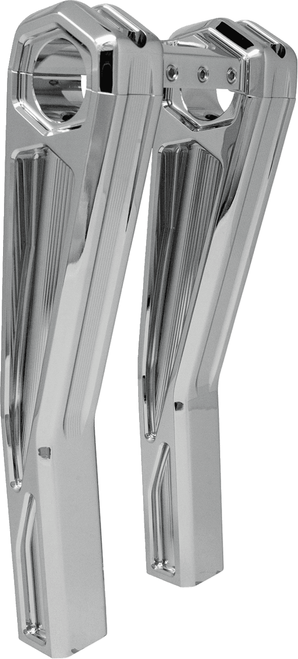 KODLIN USA 0602-1554 Ascent Pro Risers - Pullback - 10" - Chrome