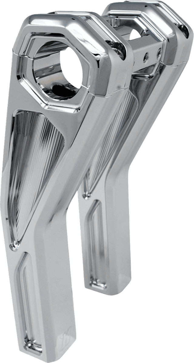 KODLIN USA 0602-1556 Ascent Pro Risers - Pullback - 8" - Chrome — image 1 of 6