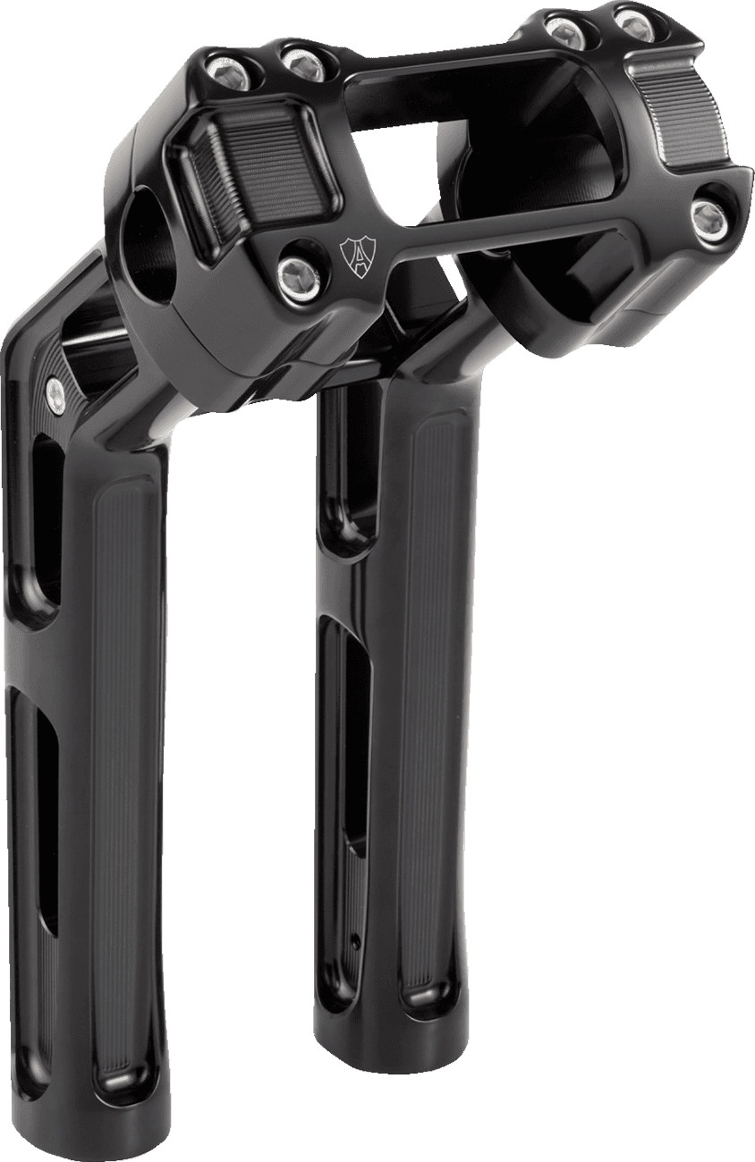 ARLEN NESS 06021654 Wayback Risers - 10" - Softail - Black