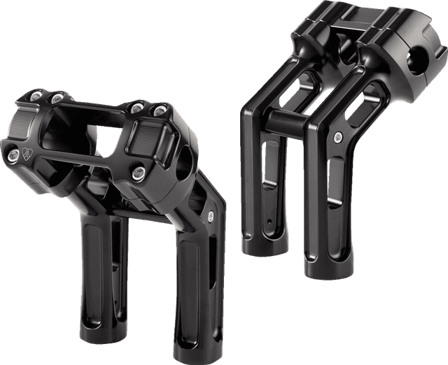 ARLEN NESS 06021655 Wayback Risers - 7" - Softail - Black — image 5 of 6