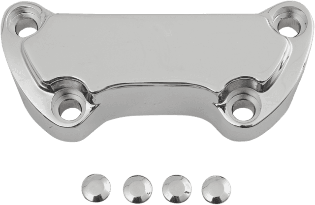 DRAG SPECIALTIES 0603-0002 Handlebar Clamp - Scalloped — image 1 of 2