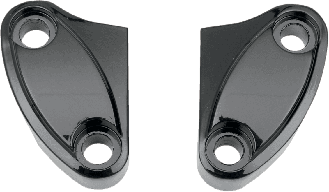 DRAG SPECIALTIES 0603-0262 Handlebar Riser Clamp - Two-Piece - Black