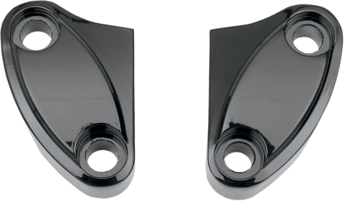 DRAG SPECIALTIES 0603-0262 Handlebar Riser Clamp - Two-Piece - Black