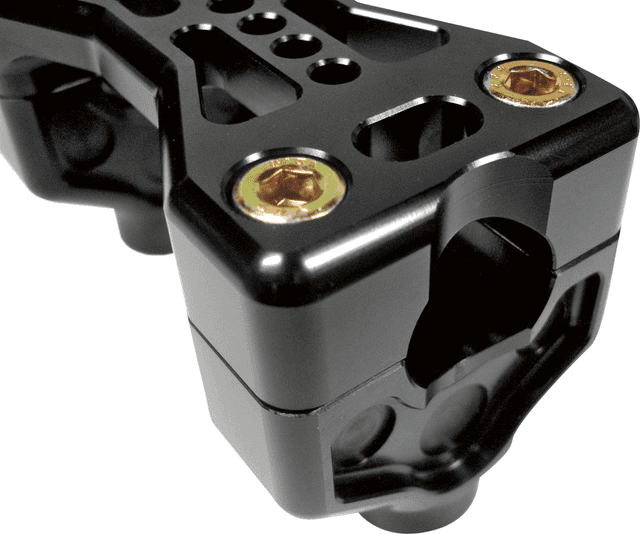 JOKER MACHINE 0603-0266 Series 900 Handlebar Clamp Assembly - Harley Davidson - Black — image 2 of 2