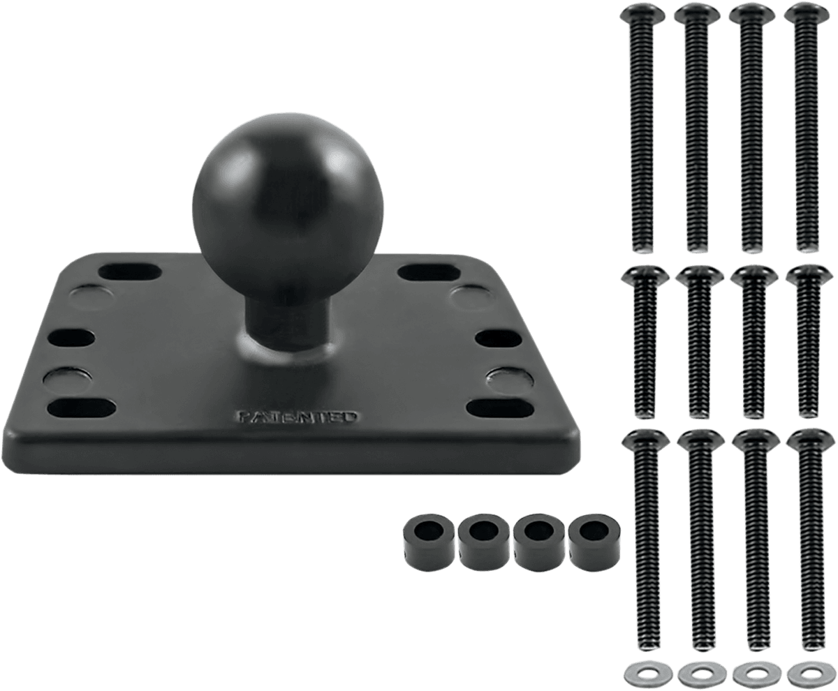 RAM MOUNTS 06030464 Brake/Clutch Reservoir Cover Mount Base with 1" Ball - Square