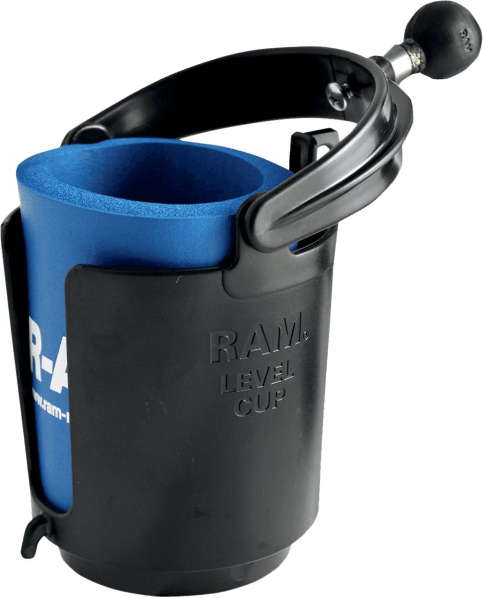 RAM MOUNTS 06030476 Self-Leveling Cup Holder and Cozy with 1" Ball