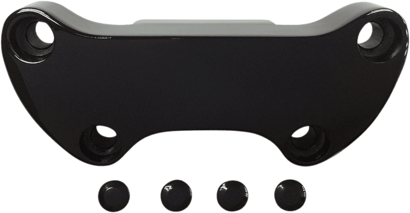 DRAG SPECIALTIES 0603-0811 Handlebar Clamp - Skirt - Black