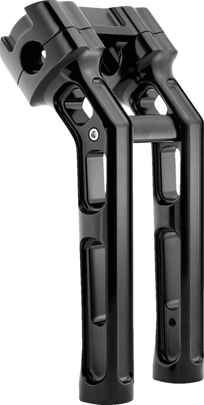 ARLEN NESS 0603-1144 Method Kickback Handlebar Riser - Softail Gauge Cut-Out - 10" - Black — image 3 of 4