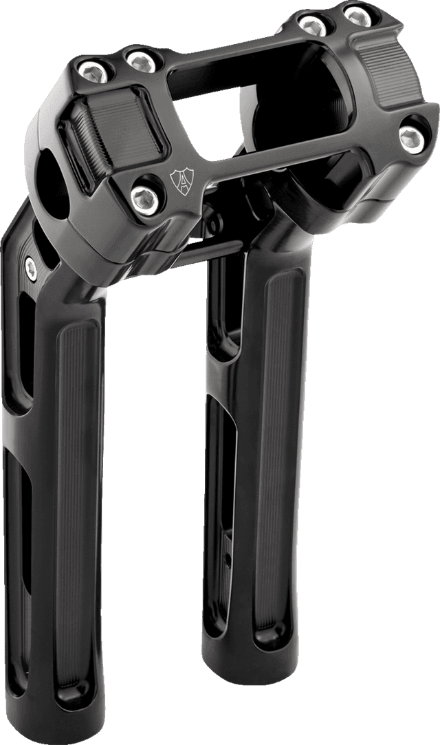 ARLEN NESS 0603-1144 Method Kickback Handlebar Riser - Softail Gauge Cut-Out - 10" - Black — image 1 of 4