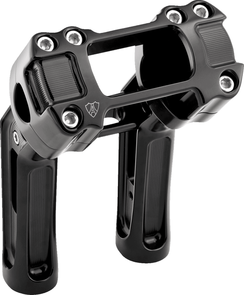 ARLEN NESS 0603-1145 Method Kickback Handlebar Riser - Softail Gauge Cut-Out - 7" - Black — image 1 of 4