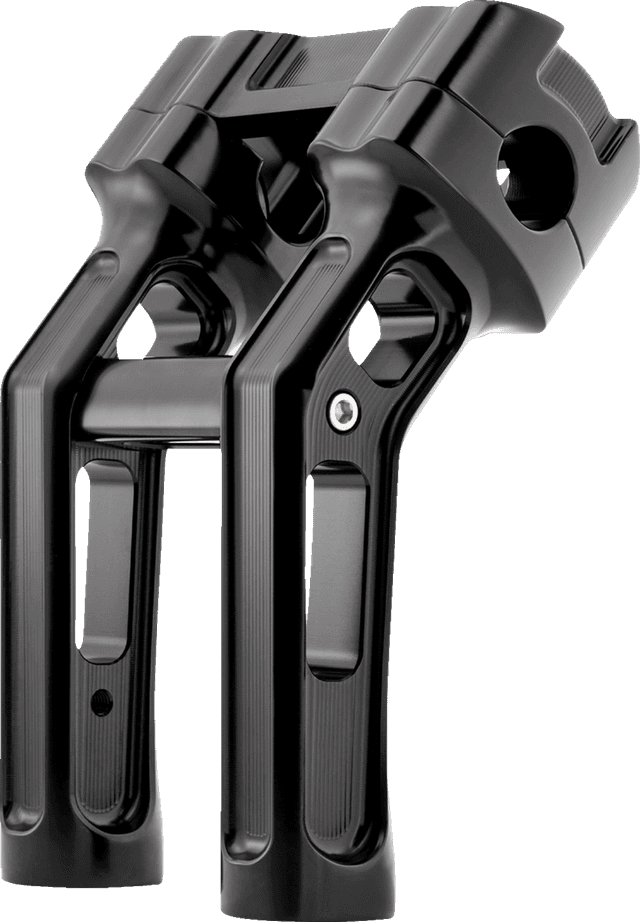 ARLEN NESS 0603-1145 Method Kickback Handlebar Riser - Softail Gauge Cut-Out - 7" - Black — image 4 of 4