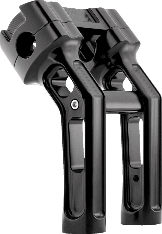 ARLEN NESS 0603-1145 Method Kickback Handlebar Riser - Softail Gauge Cut-Out - 7" - Black — image 3 of 4