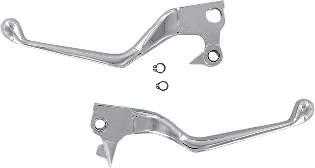 DRAG SPECIALTIES 0610-0127 Wide Blade Lever Set - Chrome