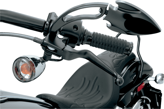 DRAG SPECIALTIES 0610-0128 Wide Blade Lever Set - Black — image 2 of 3