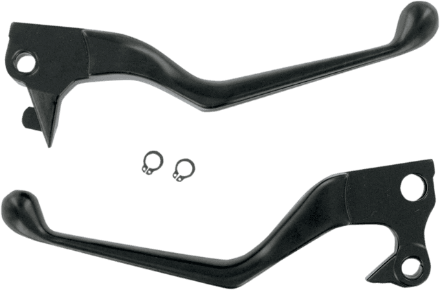 DRAG SPECIALTIES 0610-0129 Wide Blade Lever Set - Black