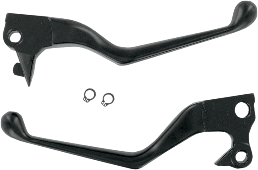 DRAG SPECIALTIES 0610-0129 Wide Blade Lever Set - Black