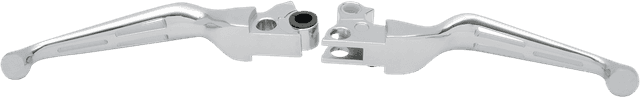 DRAG SPECIALTIES 0610-0141 Slotted Wide Blade Lever Set - Chrome
