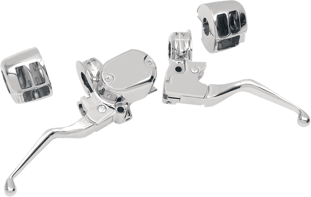 DRAG SPECIALTIES 0610-0147 Handlebar Control Kit - 1/2" Master Cylinder - '04-'13 XL - Chrome — image 1 of 3