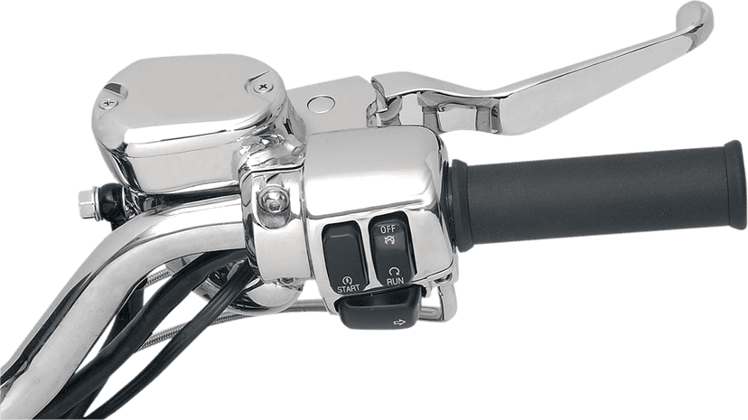 DRAG SPECIALTIES 0610-0147 Handlebar Control Kit - 1/2" Master Cylinder - '04-'13 XL - Chrome — image 3 of 3