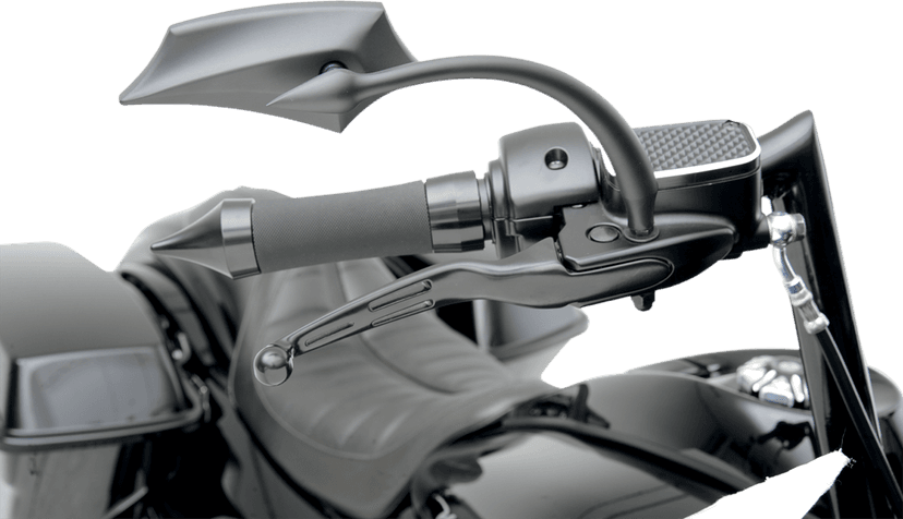 DRAG SPECIALTIES 0610-0221 Slotted Wide Blade Lever Set - Black — image 4 of 4