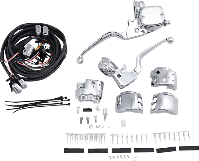 DRAG SPECIALTIES 0610-0528 Handlebar Control Kit with Mechanical Clutch - 9/16" Master Cylinder - '96-'11 — image 1 of 5