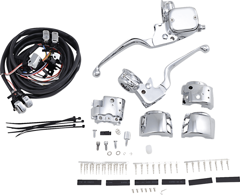 DRAG SPECIALTIES 0610-0528 Handlebar Control Kit with Mechanical Clutch - 9/16" Master Cylinder - '96-'11 — image 1 of 5