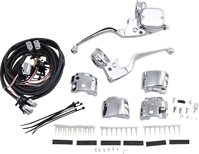 DRAG SPECIALTIES 0610-0529 Handlebar Control Kit with Mechanical Clutch - 11/16" Master Cylinder - '96-'11 — image 1 of 5