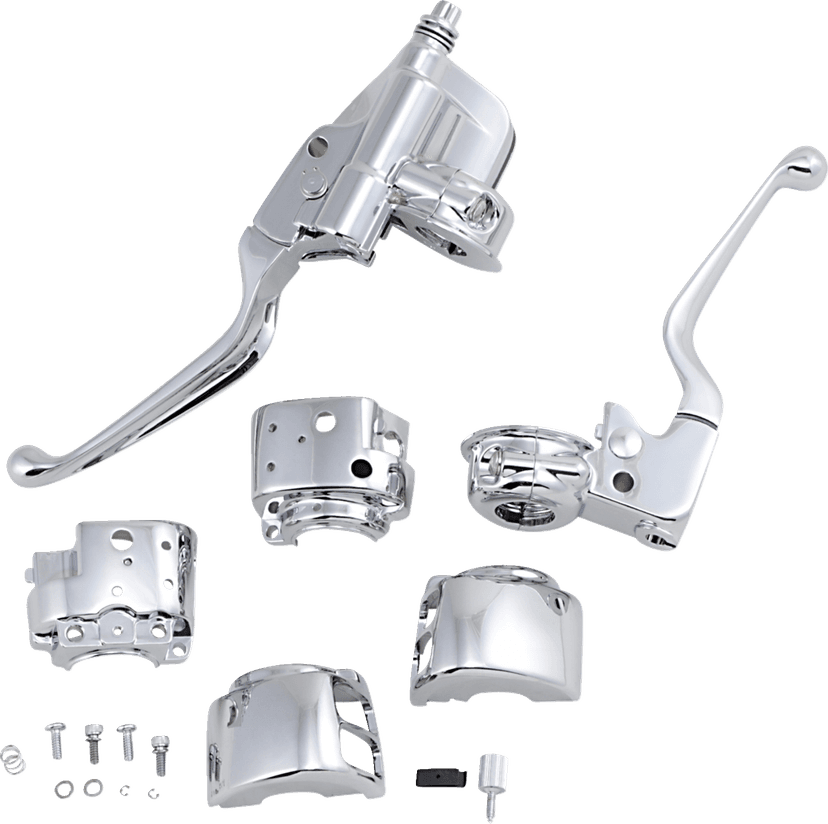 DRAG SPECIALTIES 0610-0530 Handlebar Control Kit with Mechanical Clutch - 9/16" Master Cylinder - '96-'14 — image 1 of 7