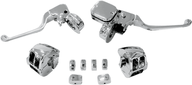DRAG SPECIALTIES 0610-0533 Handlebar Control Kit with Mechanical Clutch - '11-'17 Dyna/Softail — image 1 of 3