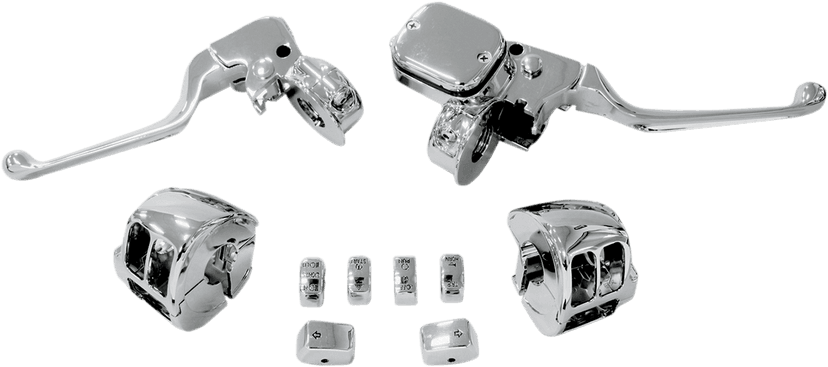 DRAG SPECIALTIES 0610-0533 Handlebar Control Kit with Mechanical Clutch - '11-'17 Dyna/Softail — image 1 of 3