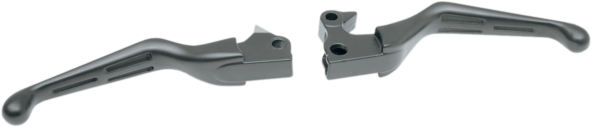DRAG SPECIALTIES 0610-0633 Slotted Wide Blade Lever Set - Black