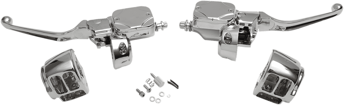 DRAG SPECIALTIES 0610-0693 Handlebar Control Kit - Hydraulic Clutch - Chrome