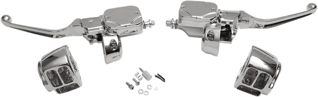 DRAG SPECIALTIES 0610-0693 Handlebar Control Kit - Hydraulic Clutch - Chrome