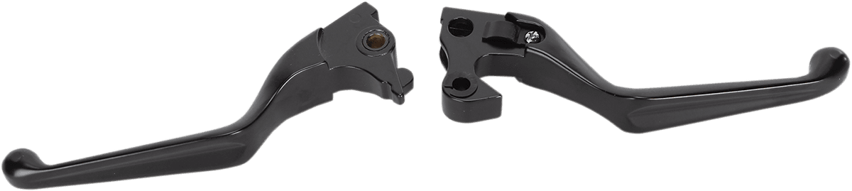 DRAG SPECIALTIES 0610-0795 Wide Blade Lever Set - Black