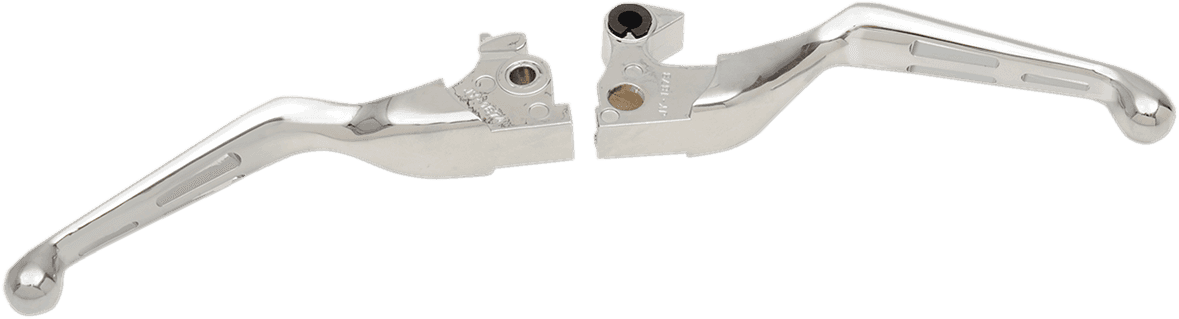 DRAG SPECIALTIES 0610-0796 Slotted Wide Blade Lever Set - Chrome
