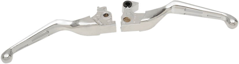DRAG SPECIALTIES 0610-0796 Slotted Wide Blade Lever Set - Chrome