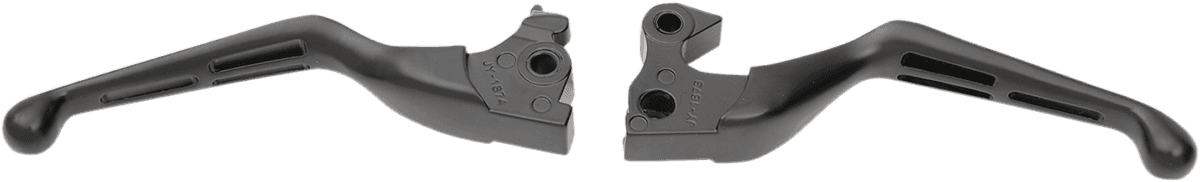 DRAG SPECIALTIES 0610-0797 Slotted Wide Blade Lever Set - Black
