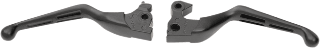 DRAG SPECIALTIES 0610-0797 Slotted Wide Blade Lever Set - Black