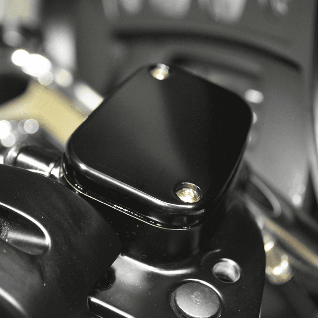 JOKER MACHINE 0610-0846 Front Brake Master Cylinder Cover - Smooth - Black — image 3 of 3
