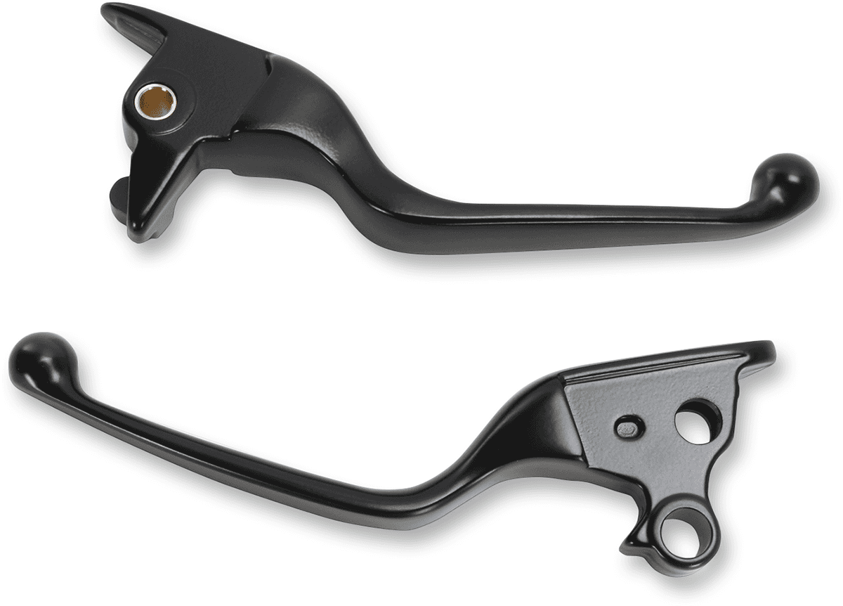 DRAG SPECIALTIES 0610-1683 Wide Blade Lever Set - Black