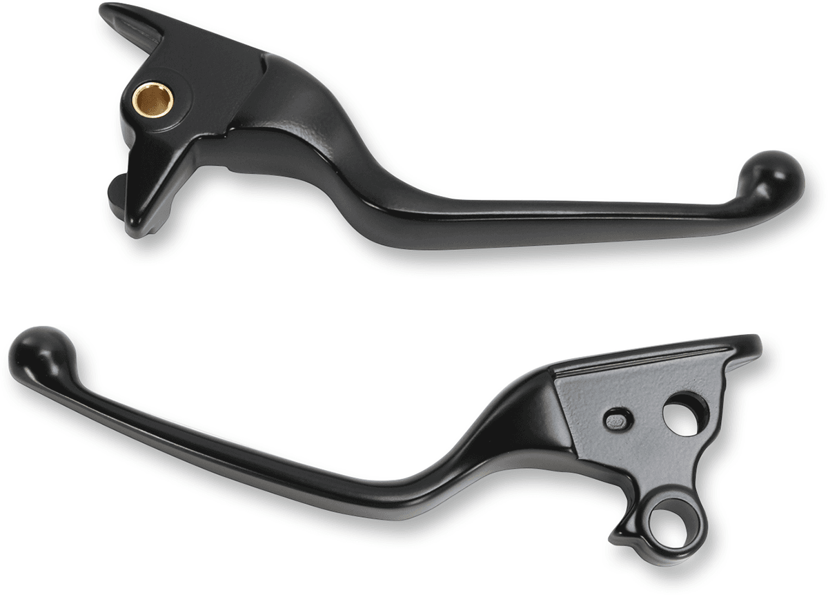 DRAG SPECIALTIES 0610-1683 Wide Blade Lever Set - Black