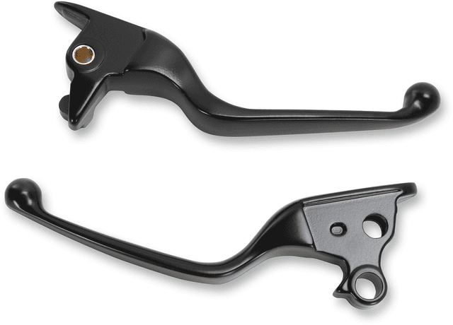 DRAG SPECIALTIES 0610-1683 Wide Blade Lever Set - Black