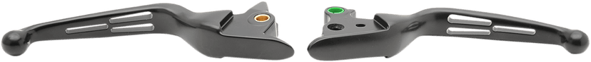 DRAG SPECIALTIES 0610-1685 Slotted Wide Blade Lever Set - Black