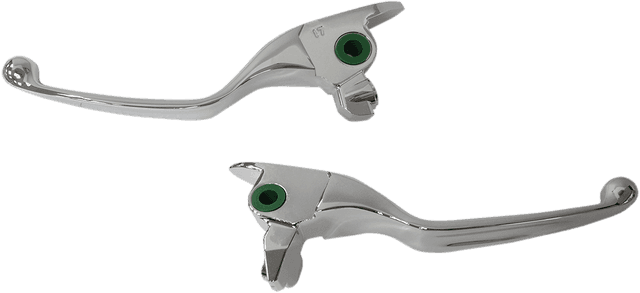 DRAG SPECIALTIES 0610-1953 Wide Blade Lever Set - Chrome