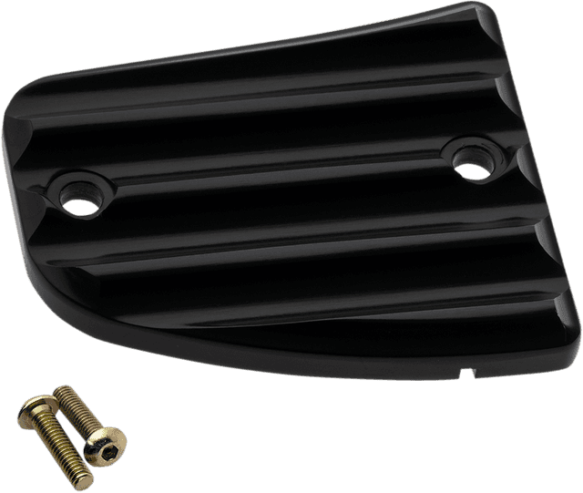 JOKER MACHINE 0610-1965 Front Brake Master Cylinder Cover for Indian Scout - Finned - Black