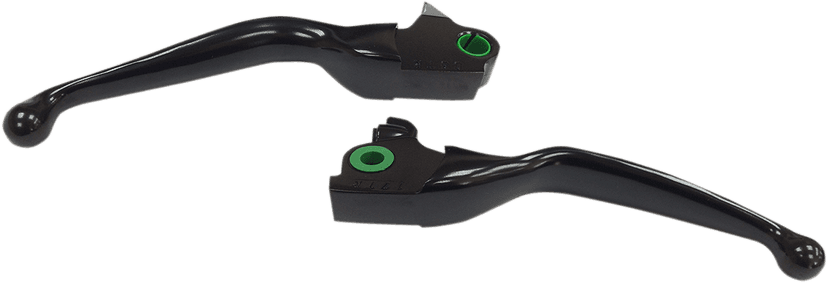 DRAG SPECIALTIES 0610-1979 Wide Blade Lever Set - Black